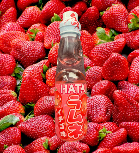 Ramune Hata 200ml au goût de la fraise